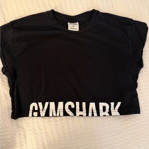 Gymshark Black Tee with White Logo
